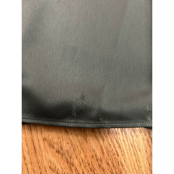 BHLDN Antropologie Women Remy Cowl-Neck Faux-Wrap Satin Gown Green Dress Maxi 4 - Picture 7 of 14